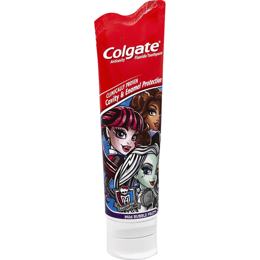 Colgate Monstruo Alta Burbuja Suave Fruta Crema Dental De 4,6 Onzas