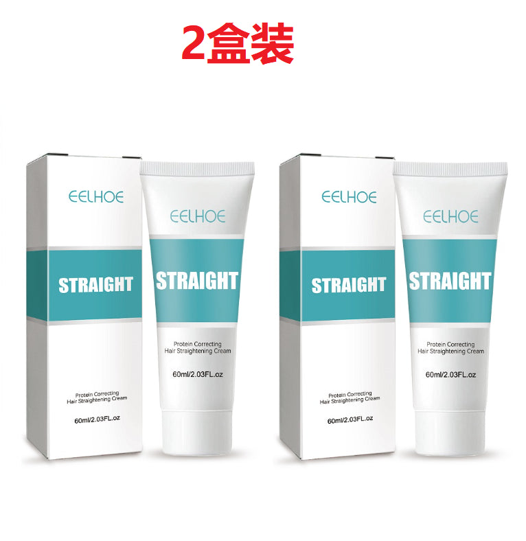 Protein Correction Hair Straightening Cream, Smoothing Frizz Repair Split Damaged Hair Straightening Treatment Cream