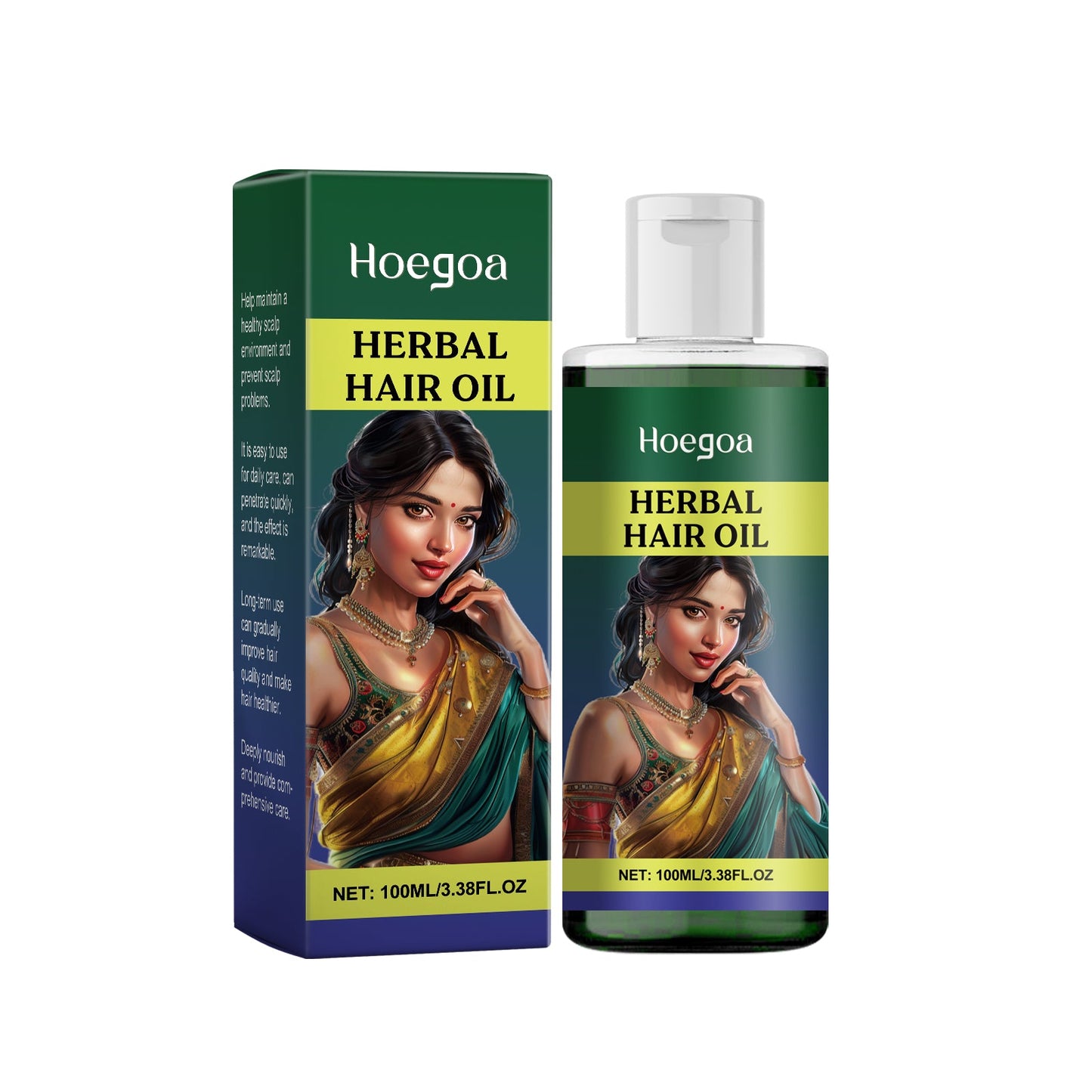 Herbal Hair Care Oil Gently Cleans And Moisturizes Dry And Split Hair And Nourishes Hair