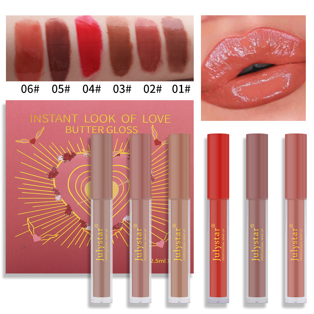 Hydrating Lip Honey Hydrogloss Mirror Lip Cheek Dual Purpose Six piece Set Lip Glaze Labial glaze