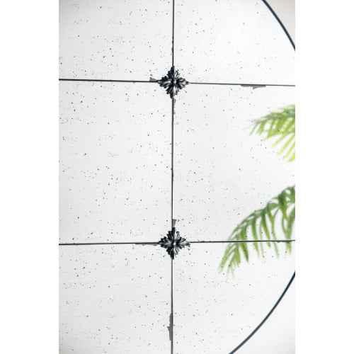 D36" Traditional Decor Style Round Antique Glass Wall Mirror, Wall