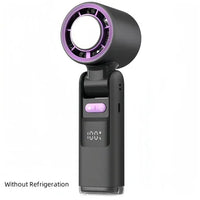 Ice Cool Turbo Mini Fan with Digital Display – USB Rechargeable & - Trustymall
