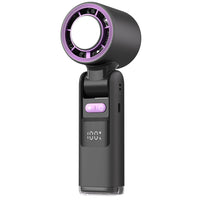 Ice Cool Turbo Mini Fan with Digital Display – USB Rechargeable & - Trustymall