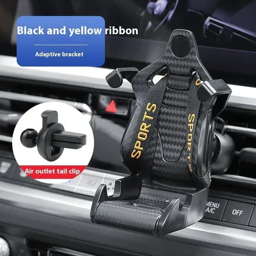 Racing Seat Shape Car Phone Holder Auto Air Vent Mobile Phone Clip 360 - Trustymall