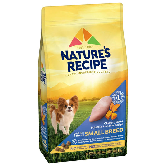 Nature′s Recipe Small Breed Grain Free Chicken, Sweet Potato & Pumpkin Dry Dog Food