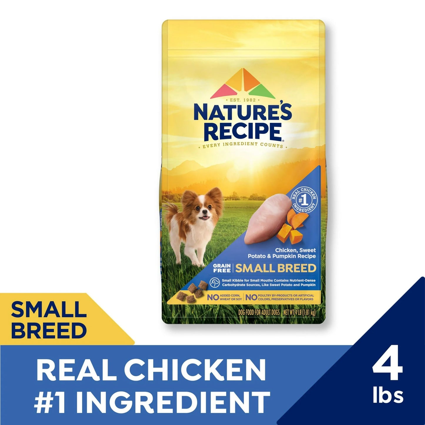 Nature′s Recipe Small Breed Grain Free Chicken, Sweet Potato & Pumpkin Dry Dog Food