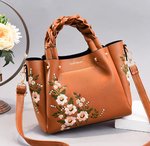 New Floral Women's Handbag and Crossbody Bag