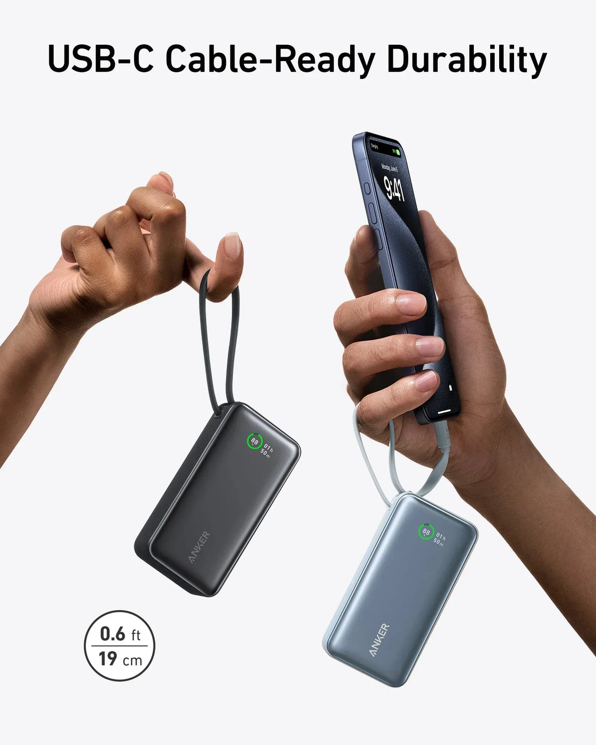 Anker Nano Power Bank (30W, Built-In USB-C Cable) - Trustymall
