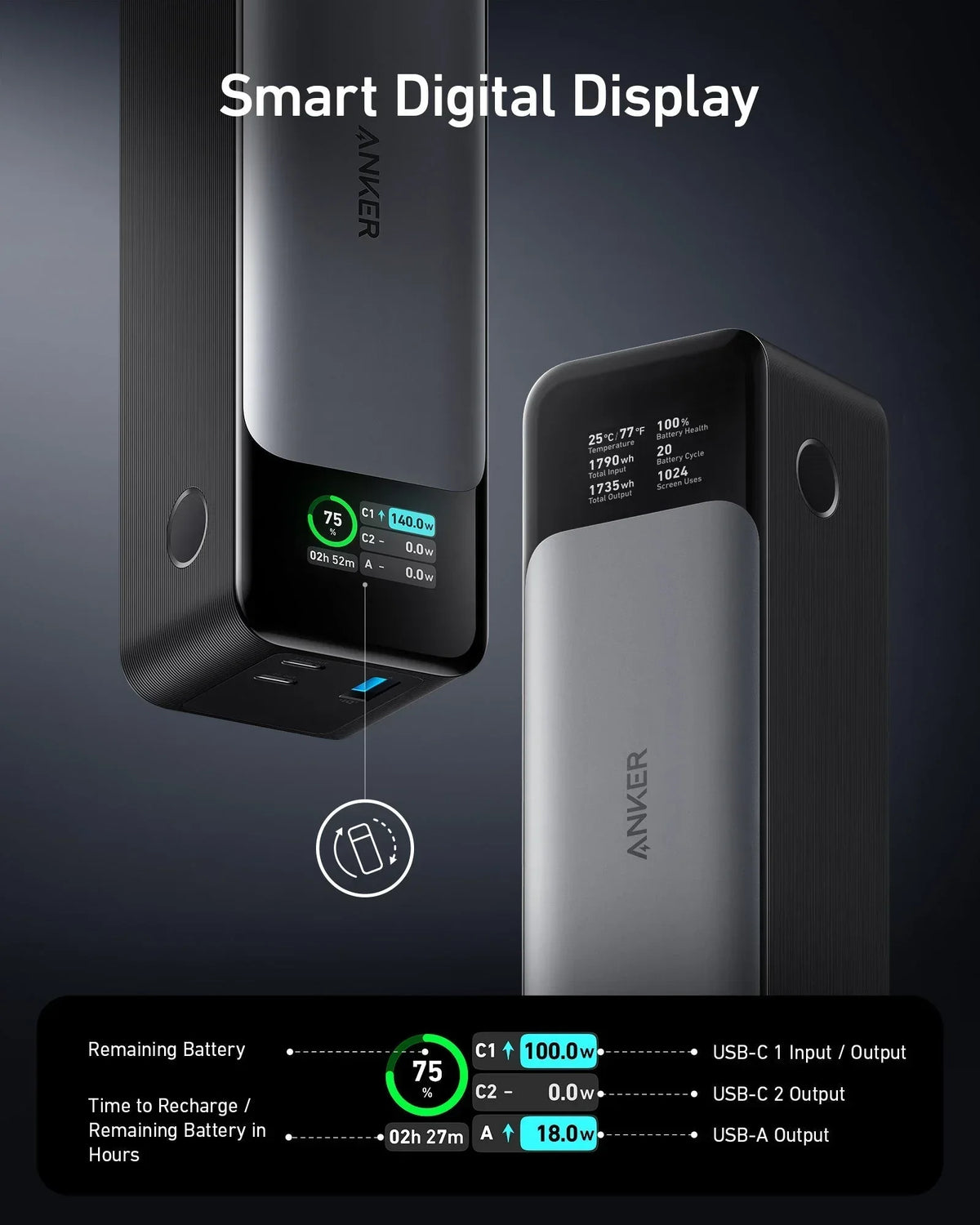Anker 737 Power Bank (PowerCore 24K) - Trustymall
