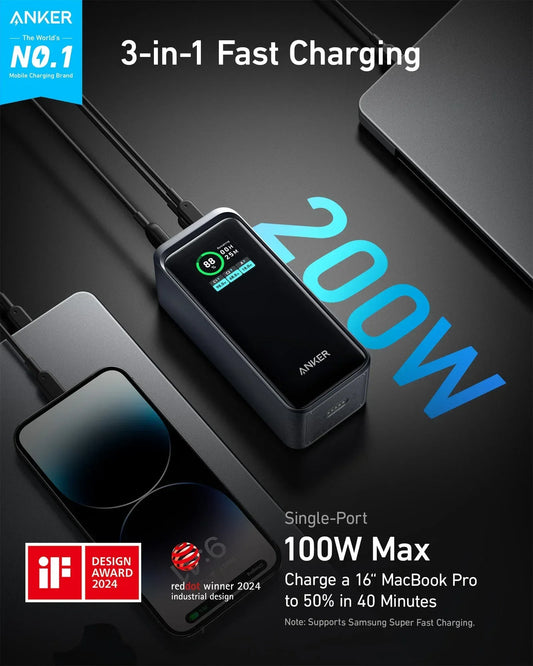 Anker Prime Power Bank (20K, 200W)
