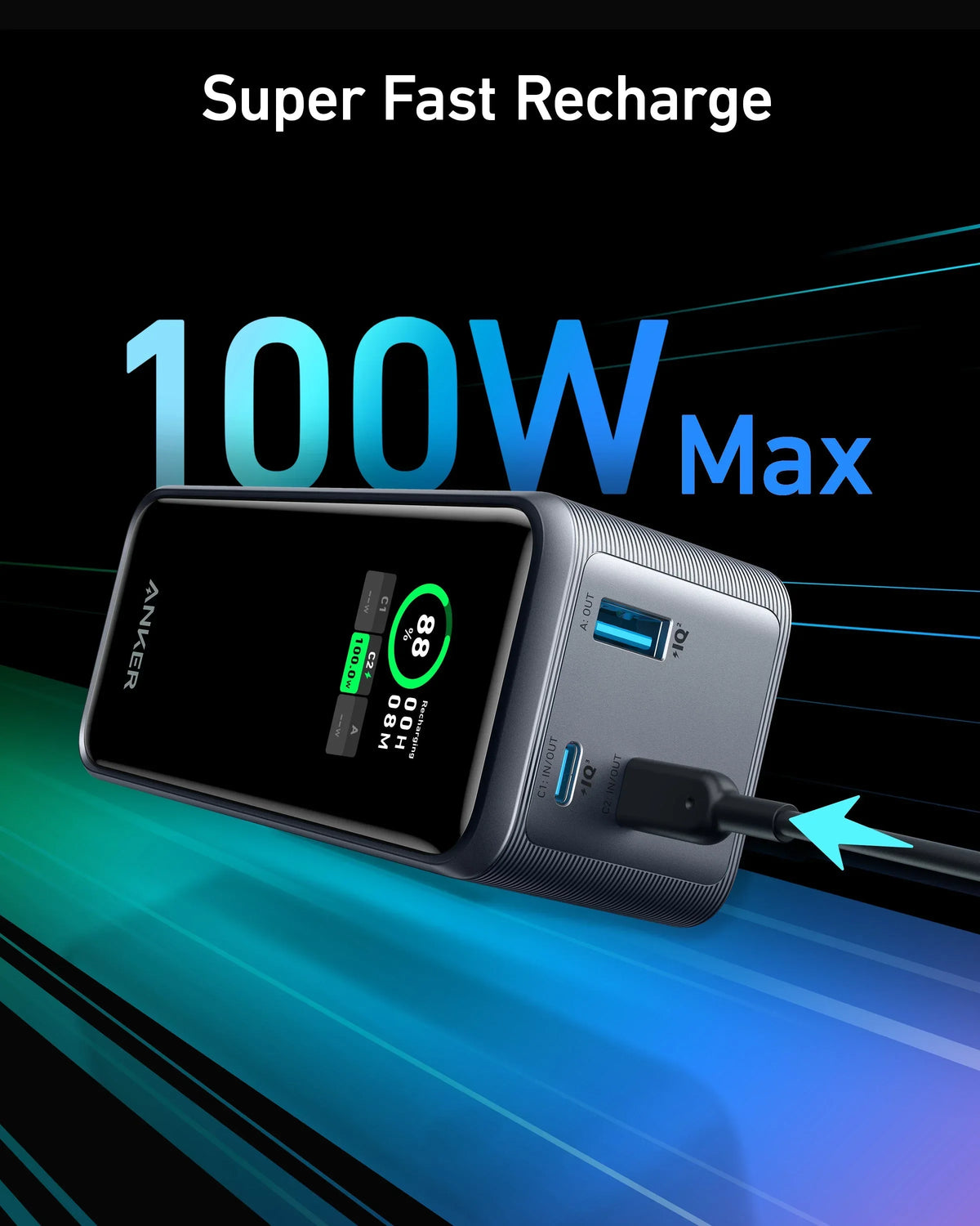 Anker Prime Power Bank (20K, 200W) - Trustymall