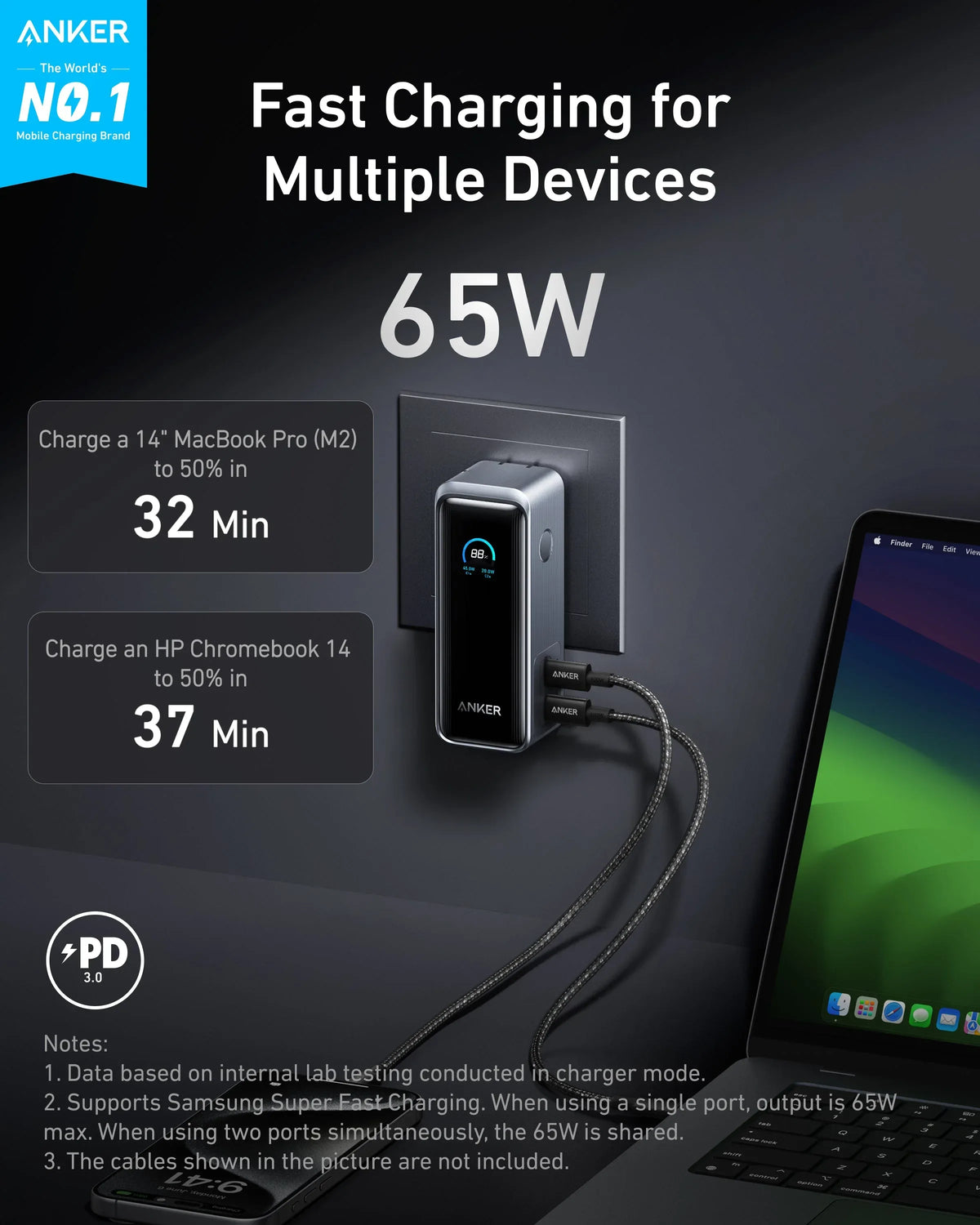 Anker Prime Power Bank (9.6K, 65W, Fusion) - Trustymall