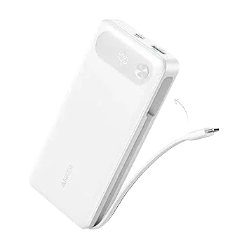 Anker Power Bank (20K, 87W, Built-In USB-C Cable) - Trustymall