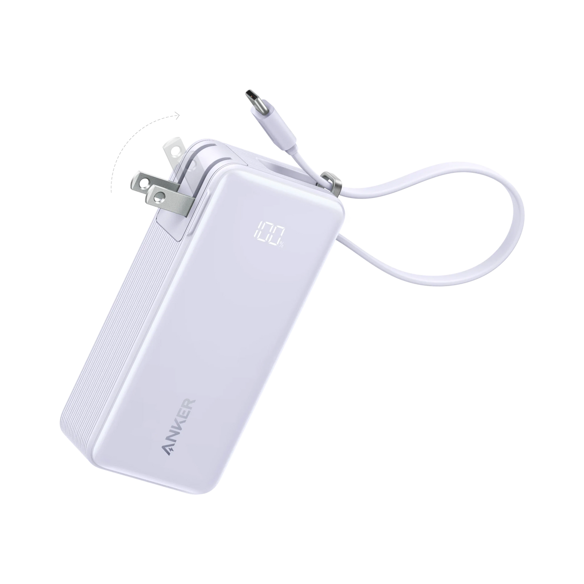 Anker Power Bank (10K, Fusion, Built-In Cable) - Trustymall