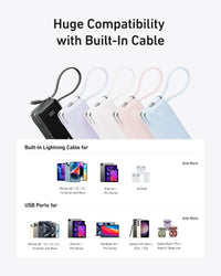 Anker Power Bank (10K, Fusion, Built-In Cable) - Trustymall