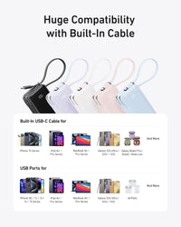 Anker Power Bank (10K, Fusion, Built-In Cable) - Trustymall