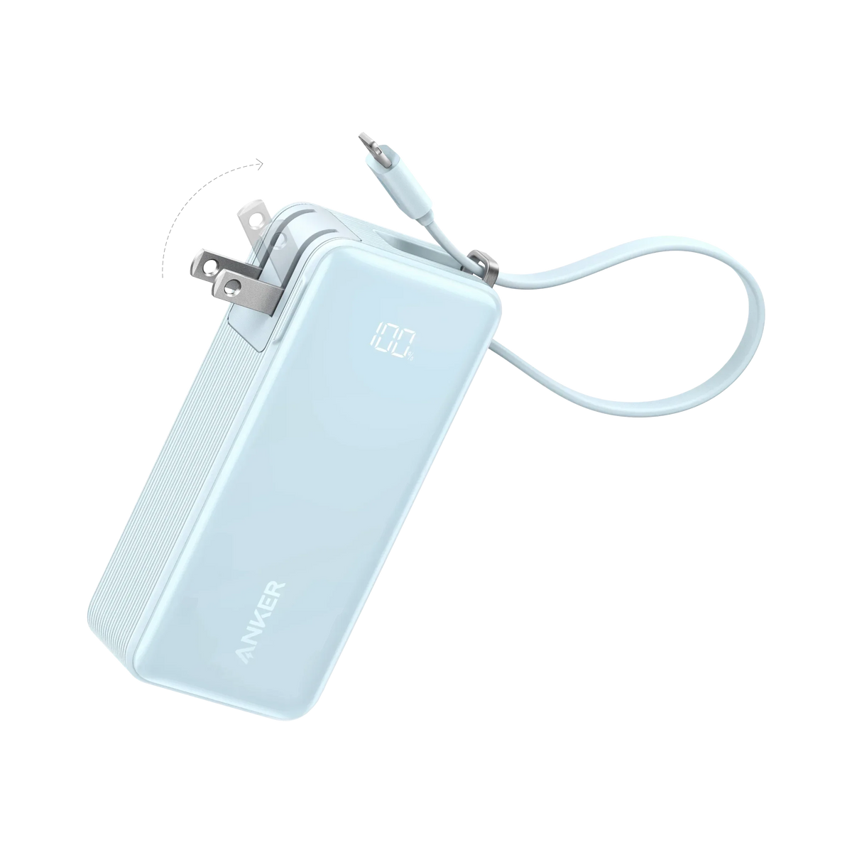 Anker Power Bank (10K, Fusion, Built-In Cable) - Trustymall