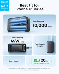 Anker Nano Power Bank (10K, 45W, Built-In Retractable USB-C Cable) - Trustymall