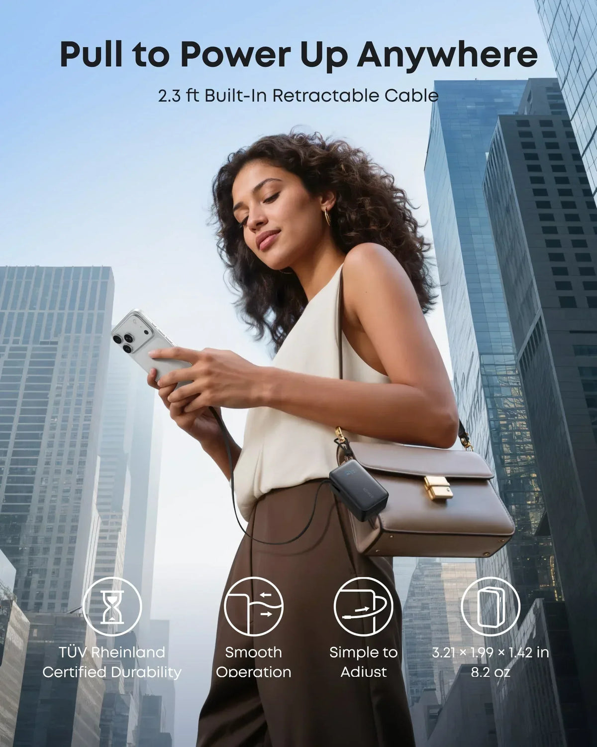 Anker Nano Power Bank (10K, 45W, Built-In Retractable USB-C Cable) - Trustymall