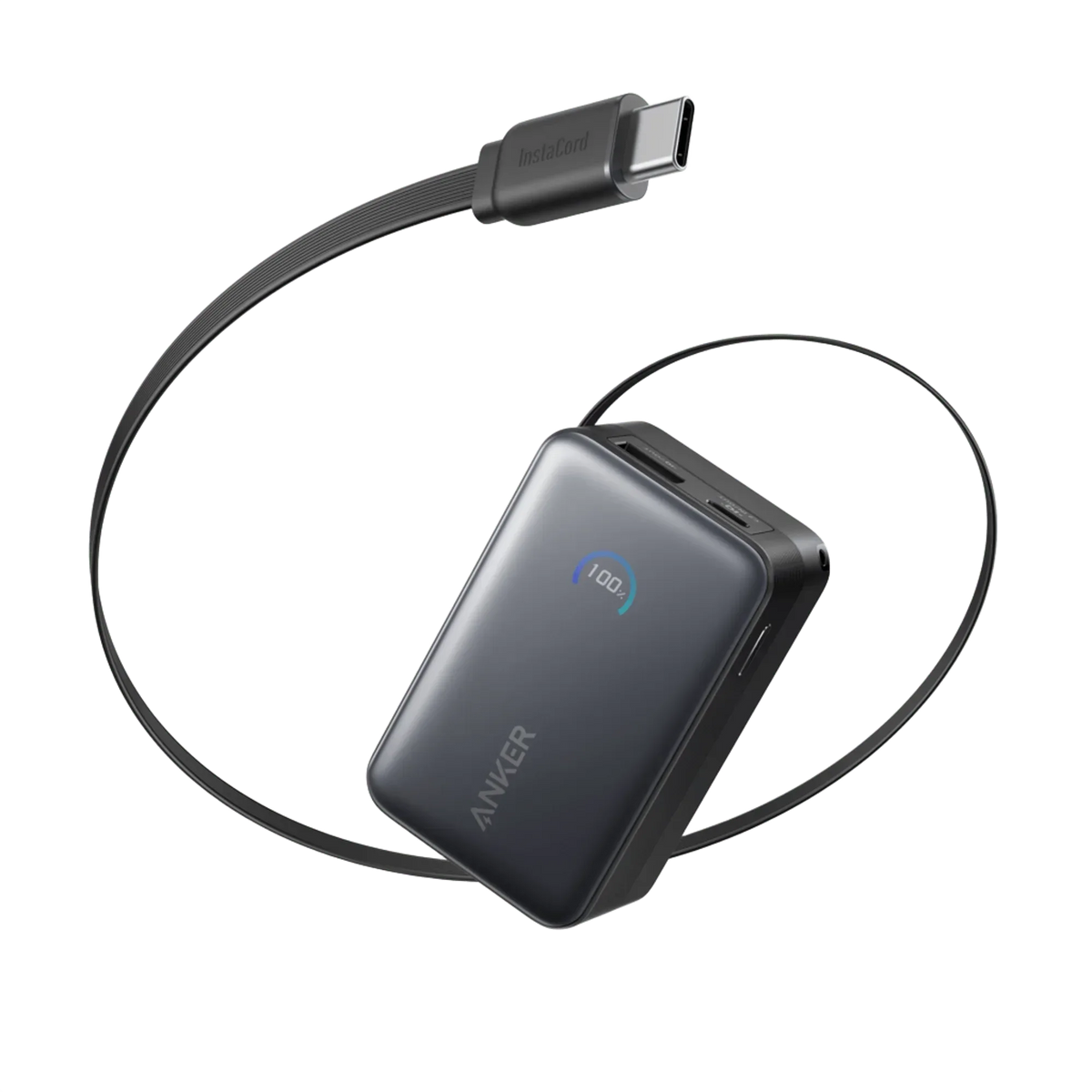 Anker Nano Power Bank (10K, 45W, Built-In Retractable USB-C Cable) - Trustymall