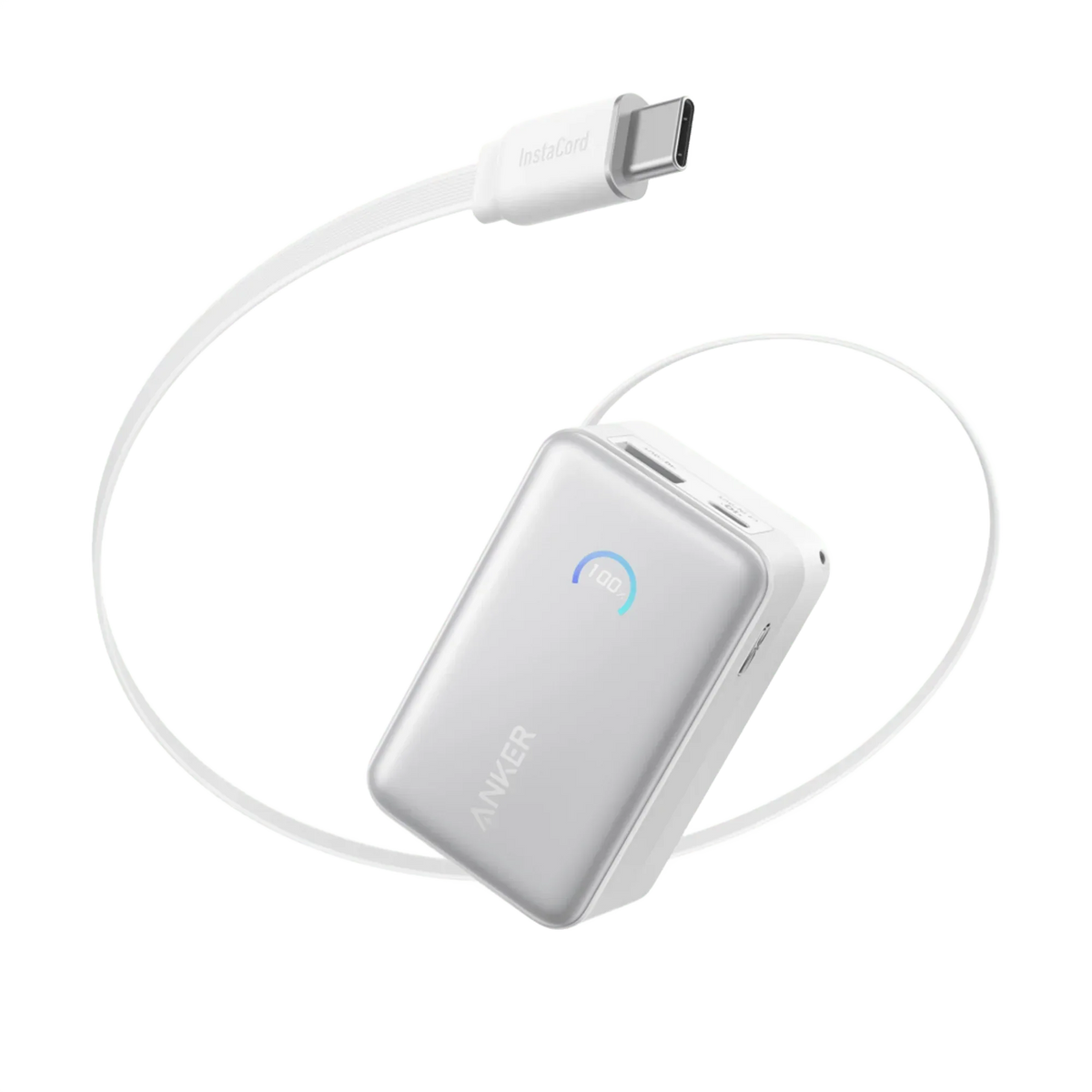 Anker Nano Power Bank (10K, 45W, Built-In Retractable USB-C Cable) - Trustymall