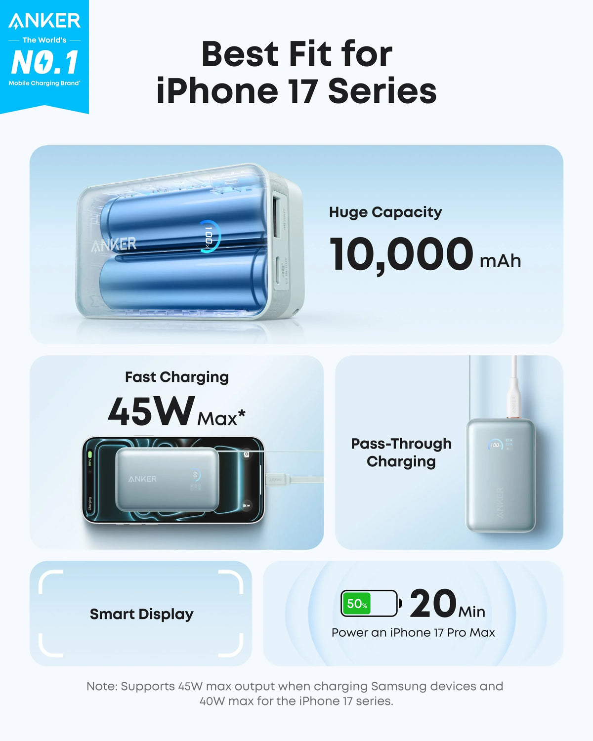 Anker Nano Power Bank (10K, 45W, Built-In Retractable USB-C Cable) - Trustymall