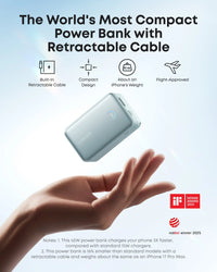 Anker Nano Power Bank (10K, 45W, Built-In Retractable USB-C Cable) - Trustymall