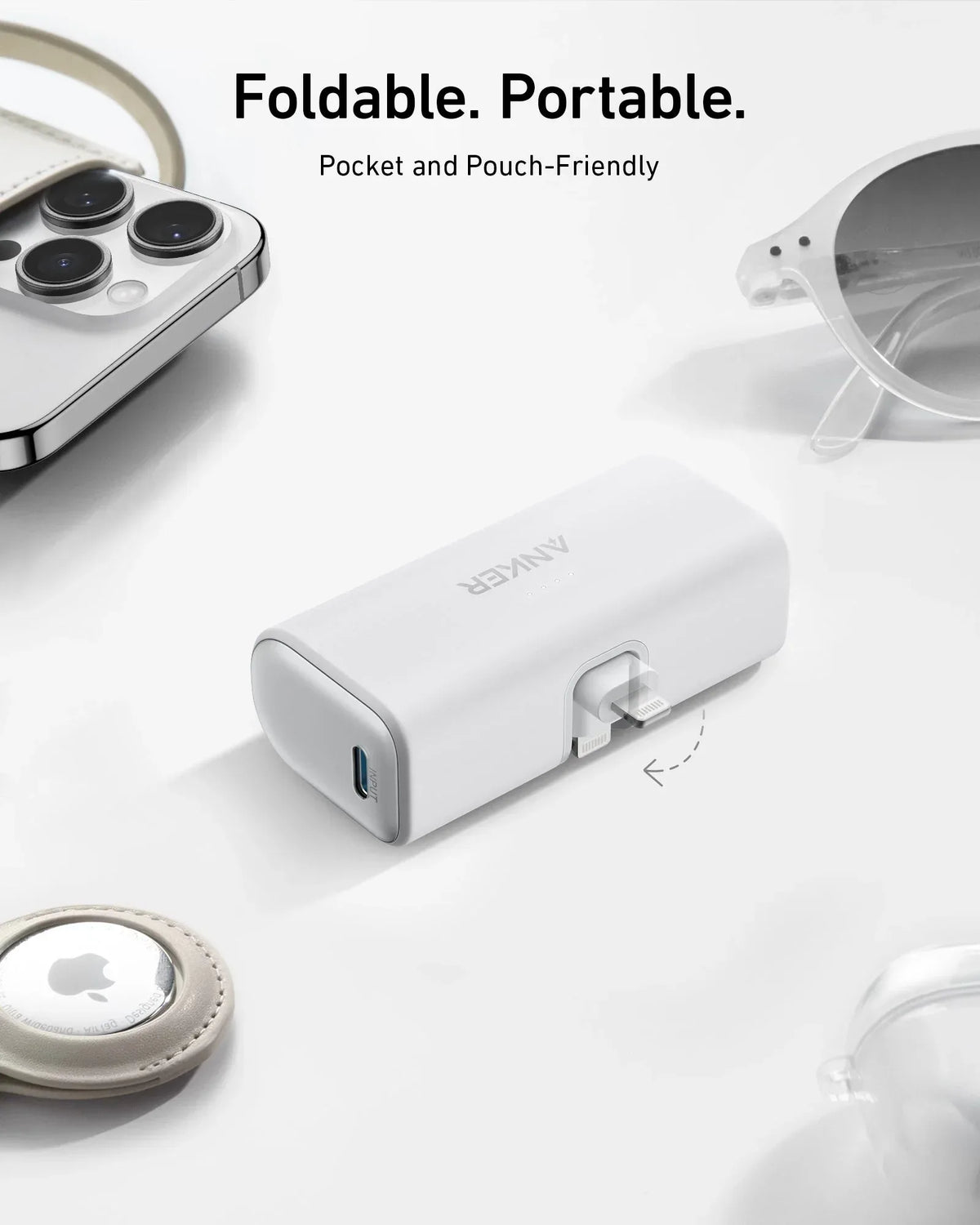 Anker Nano Power Bank (12W, Built-In Lightning Connector) - Trustymall