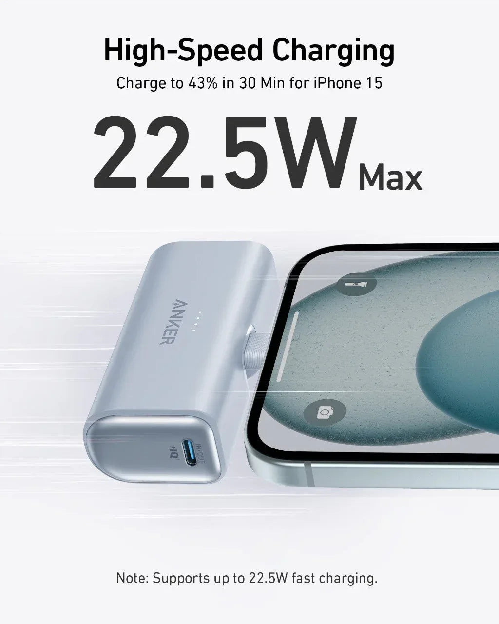 Anker Nano Power Bank (22.5W, Built-In USB-C Connector) - Trustymall