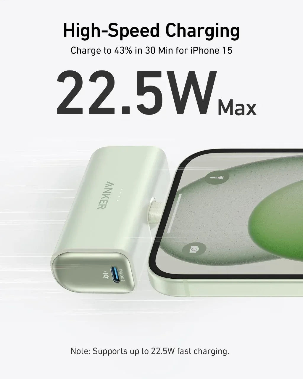 Anker Nano Power Bank (22.5W, Built-In USB-C Connector) - Trustymall
