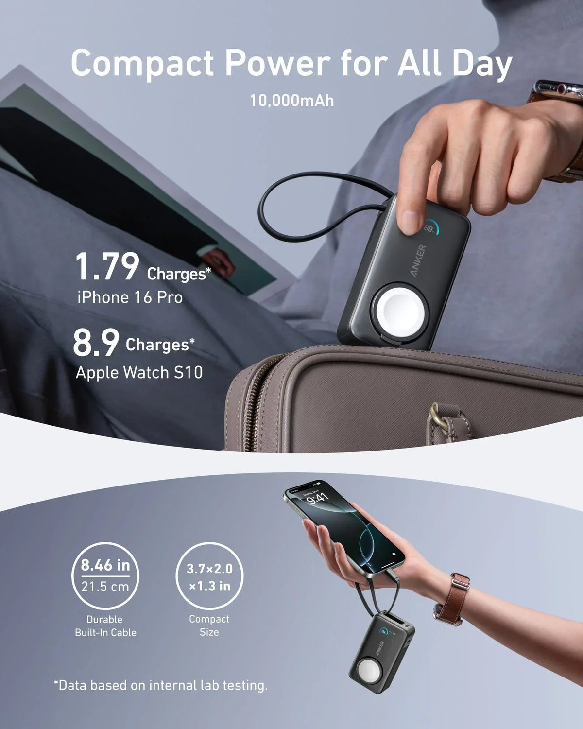 Anker MagGo Power Bank (10K, 35W, For Apple Watch) - Trustymall