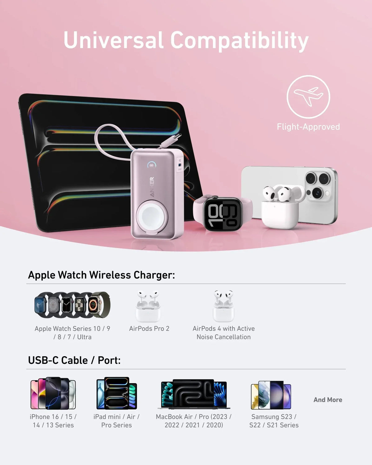 Anker MagGo Power Bank (10K, 35W, For Apple Watch) - Trustymall