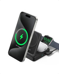 Anker MagGo Wireless Charging Station (Foldable 3-in-1) - Trustymall