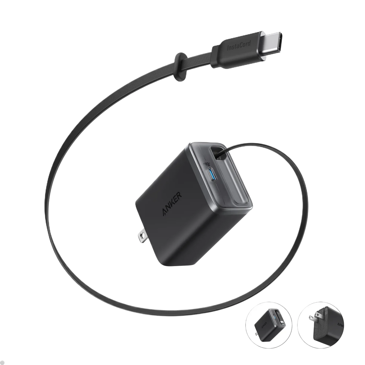 Anker Nano Charger (35W, Built-In Retractable USB-C Cable) - Trustymall