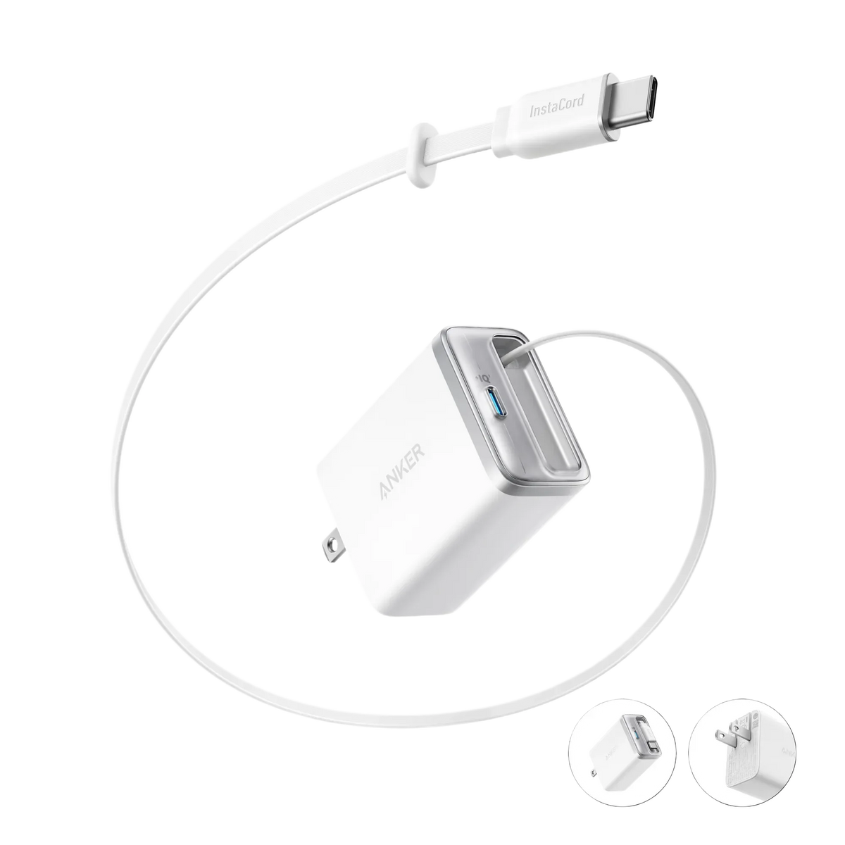 Anker Nano Charger (35W, Built-In Retractable USB-C Cable) - Trustymall