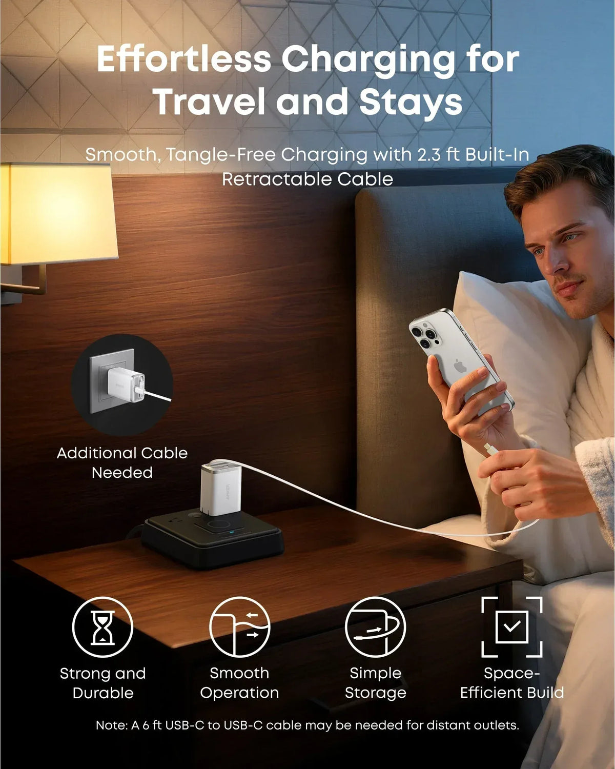 Anker Nano Charger (35W, Built-In Retractable USB-C Cable) - Trustymall