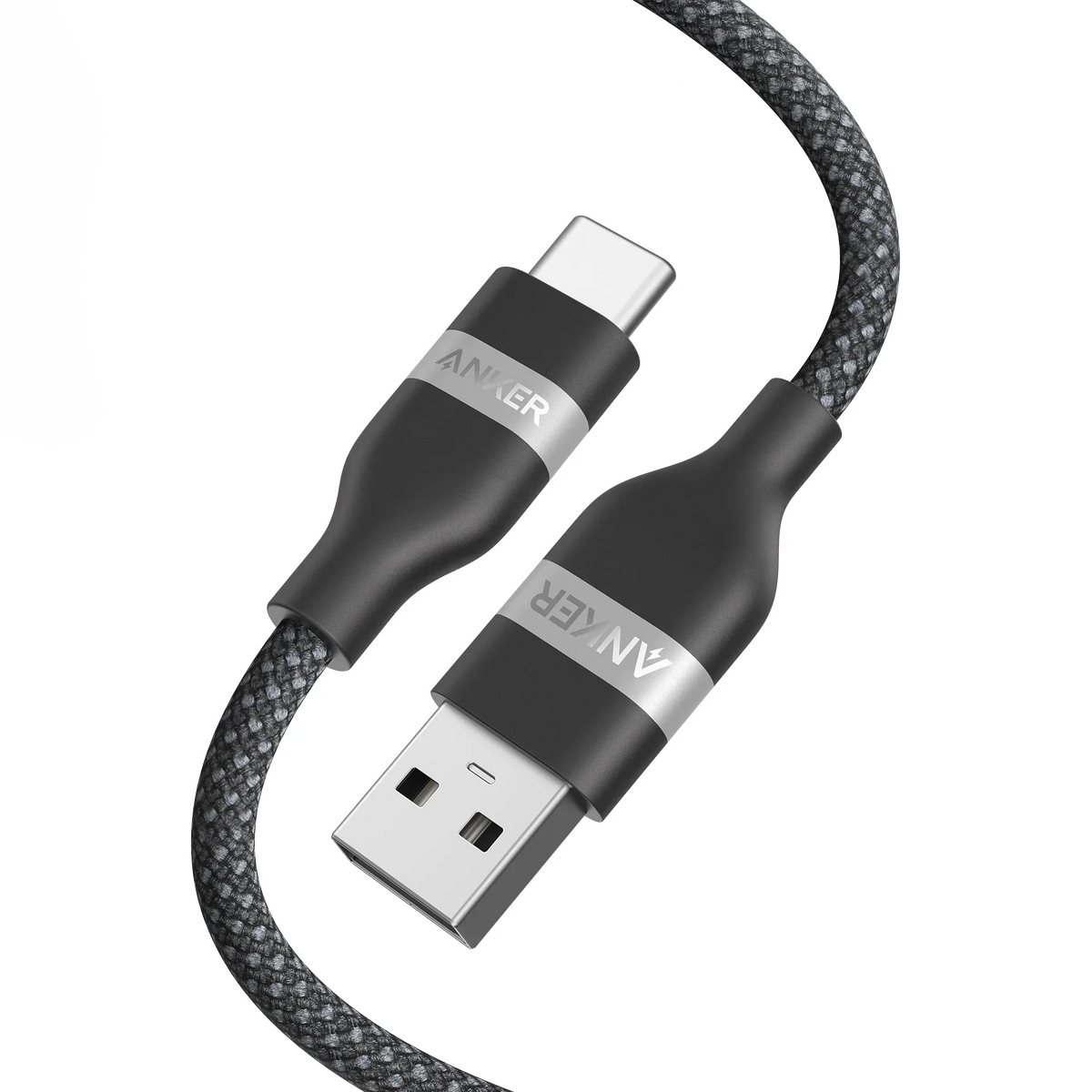 Anker USB-A to USB-C Cable (3 ft/6 ft, Upcycled-Braided) - Trustymall