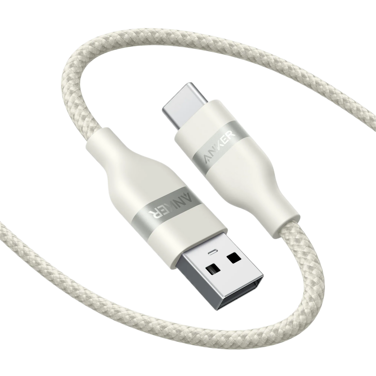 Anker USB-A to USB-C Cable (3 ft/6 ft, Upcycled-Braided) - Trustymall