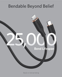 Anker <b>641</b> USB-C to Lightning Cable (Flow, 3 ft Silicone) - Trustymall