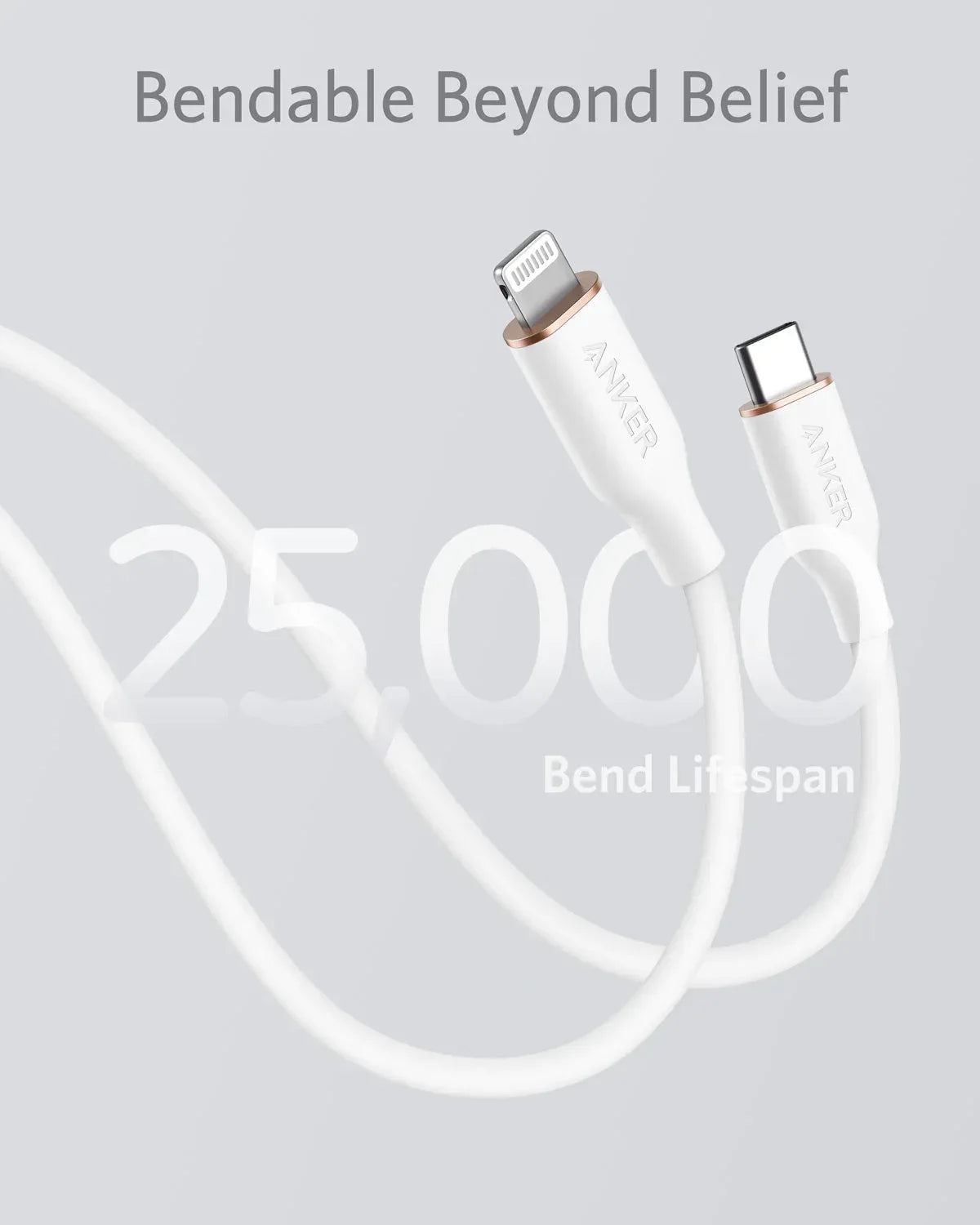 Anker <b>641</b> USB-C to Lightning Cable (Flow, 3 ft Silicone) - Trustymall