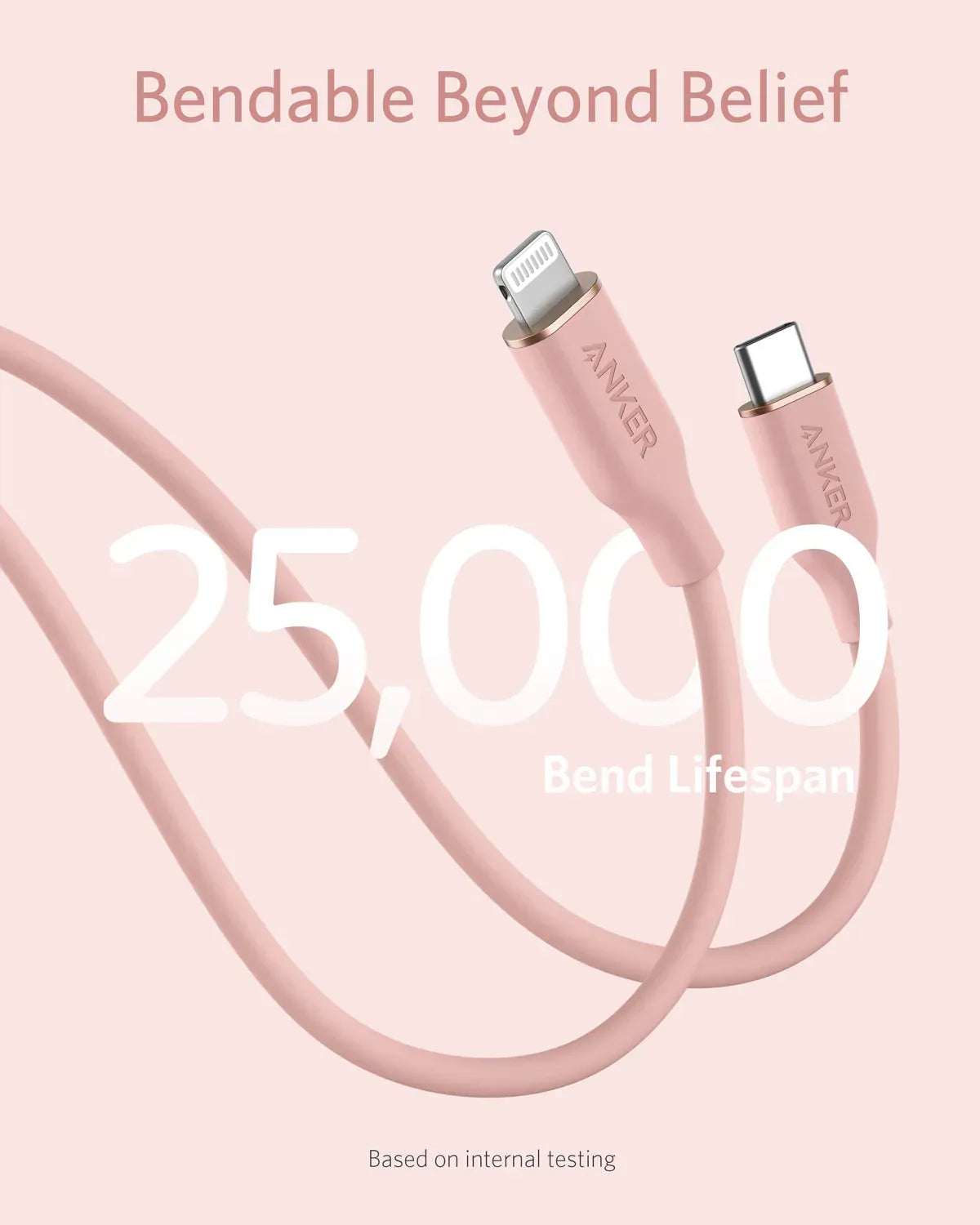 Anker <b>641</b> USB-C to Lightning Cable (Flow, 3 ft Silicone) - Trustymall