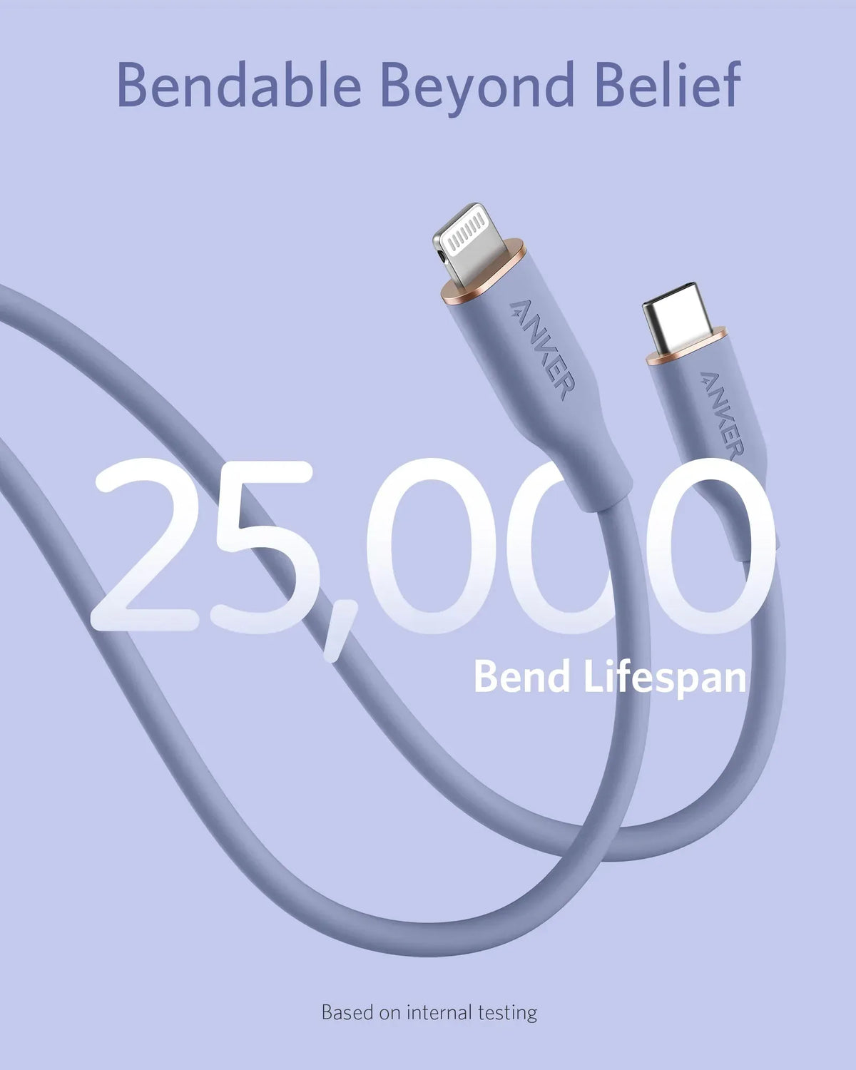 Anker <b>641</b> USB-C to Lightning Cable (Flow, 3 ft Silicone) - Trustymall