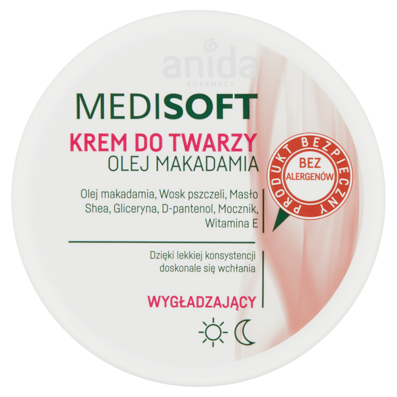 Anida MediSoft Smoothing Face Cream With Macadamia Oil 100ml