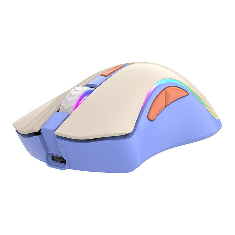 Wireless 2.4G Bluetooth dual-mode mouse rechargeable computer mute office gaming mouse