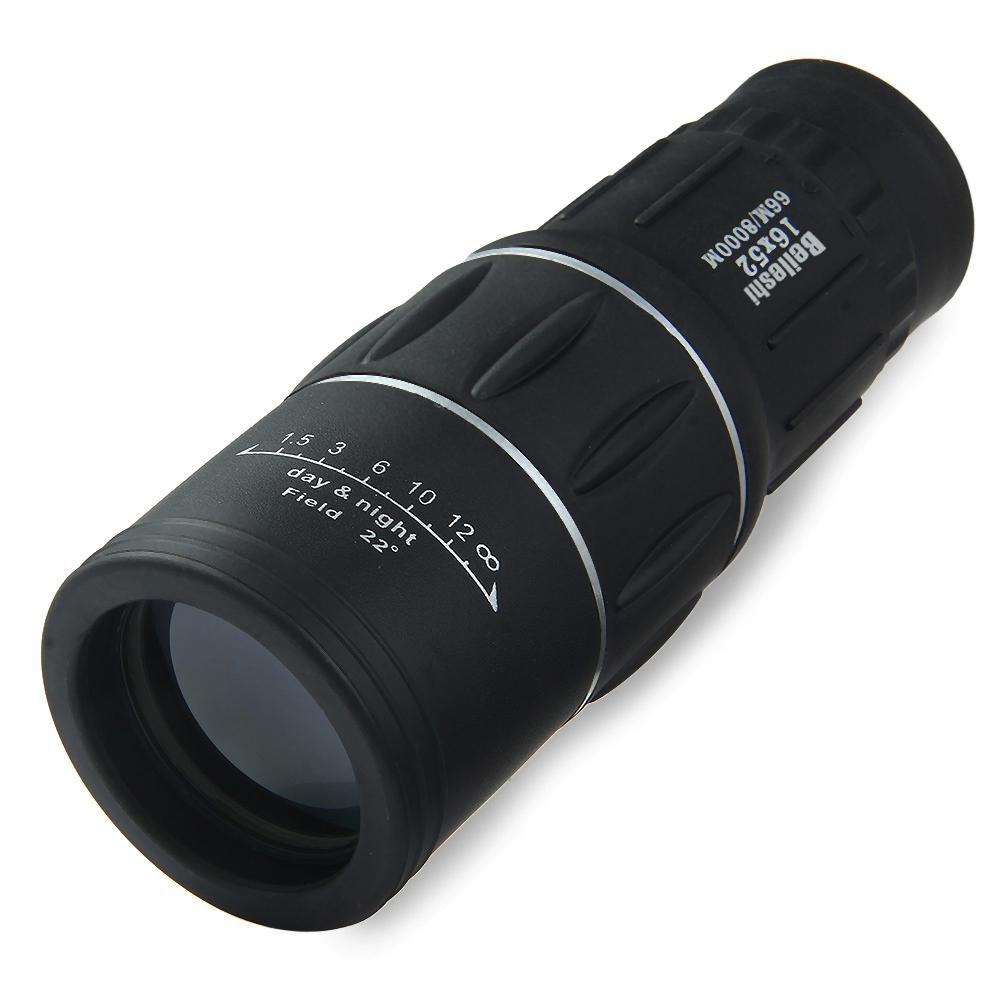 Beileshi 16 x 52 Dual Focus Monocular Spotting Telescope Zoom Optic Lens Binoculars Coating Lenses Hunting Optic Scope