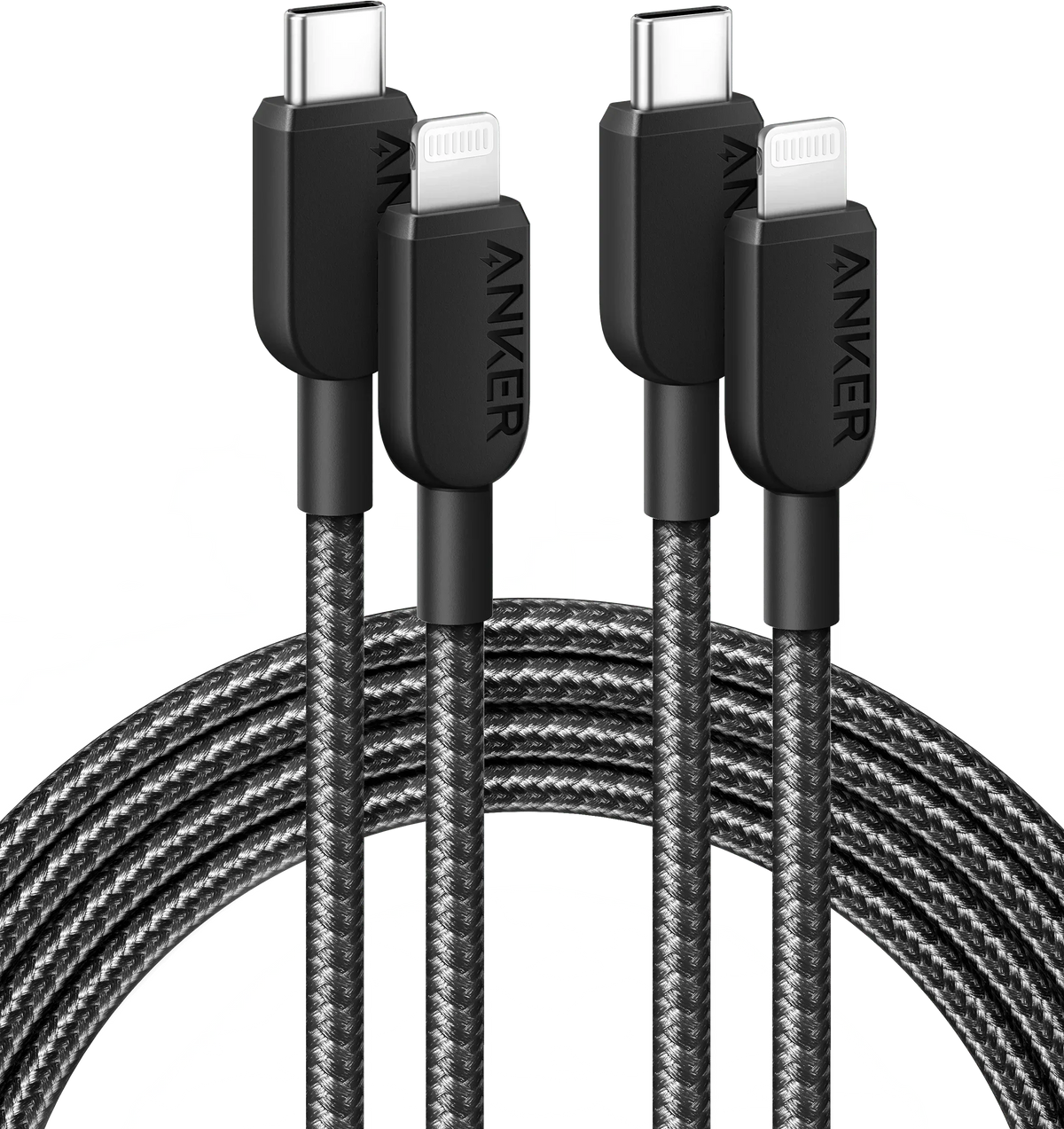 Anker 310 USB-C to Lightning Cable (6 ft, 2-Pack) - Trustymall