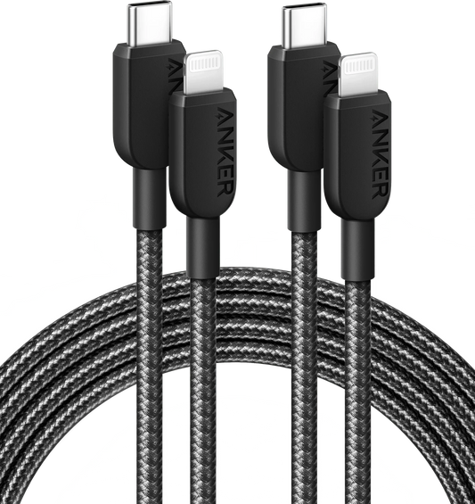 Anker <b>310</b> USB-C to Lightning Cable (6 ft, 2-Pack)