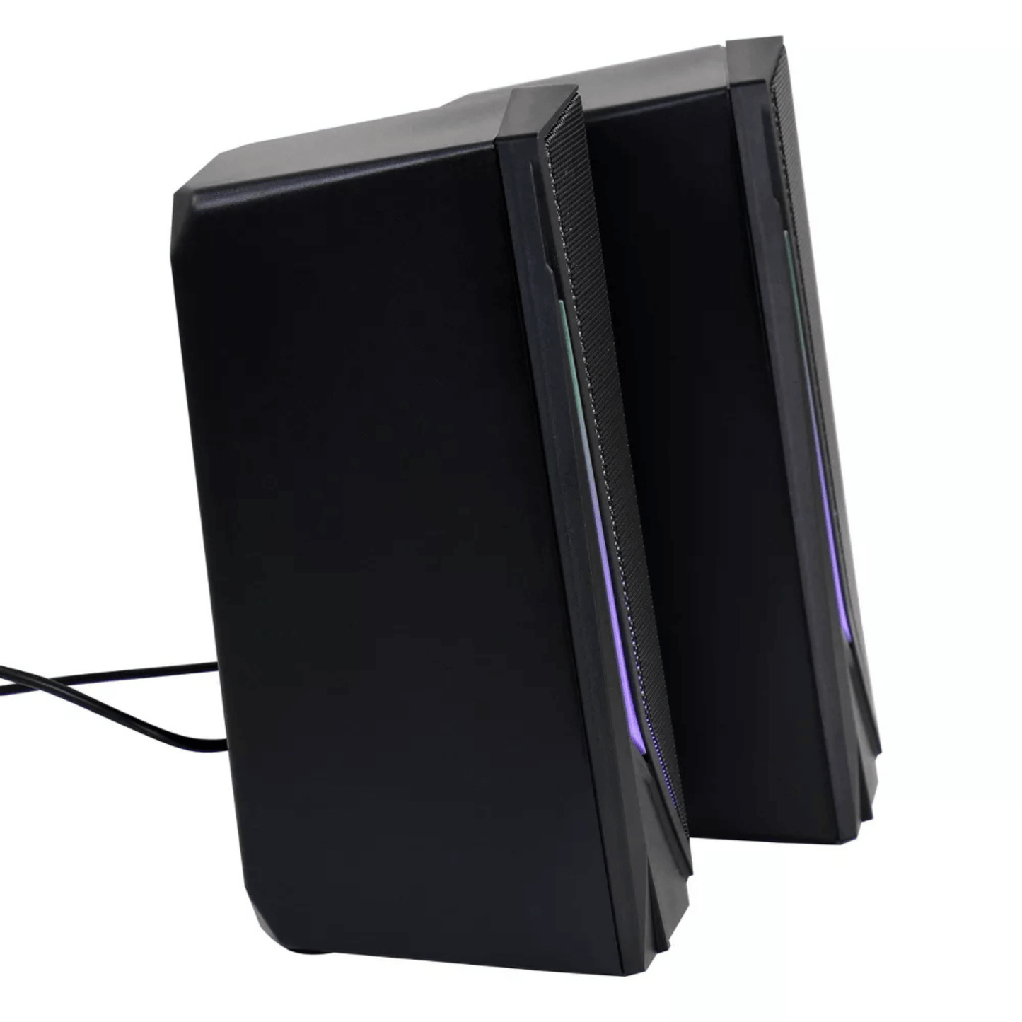 beFree Sound Dual 2.0 Computer Gaming Speakers with LED RGB Lights
