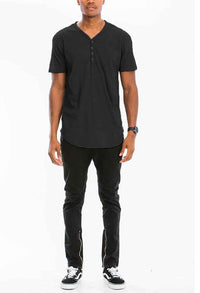 Henley Scallop Tee