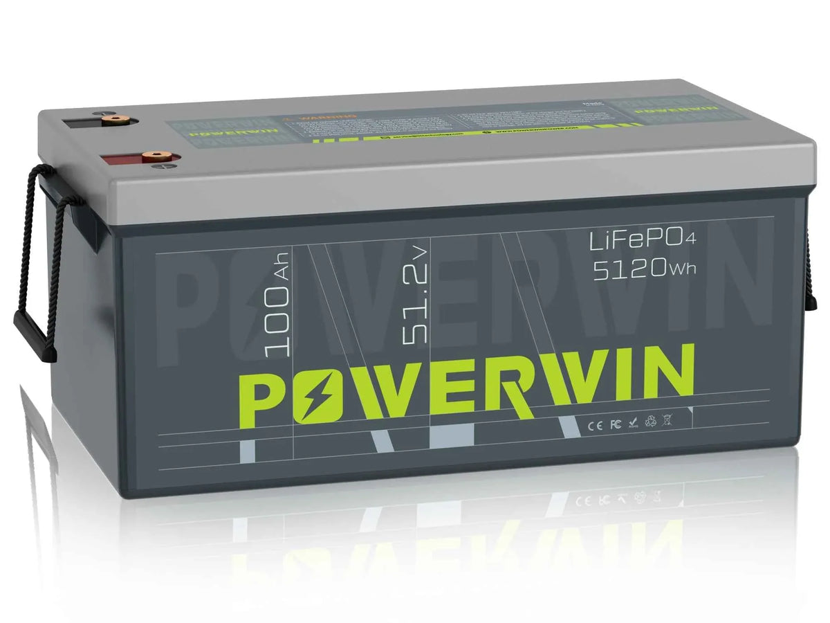 Powerwin BT5120 12.8V 5120Wh LiFePO4 Battery 4000 Cycles Built-in BMS
